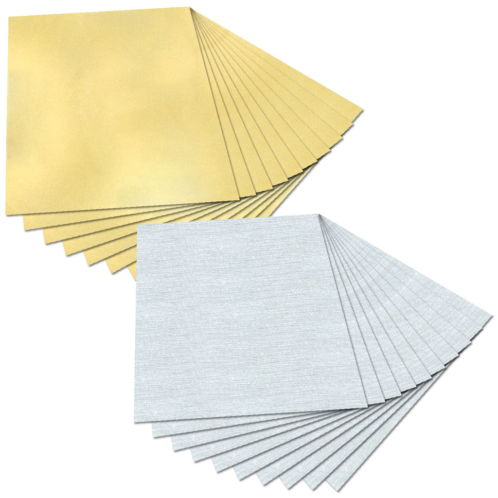 Tonzeichenpapier 130g/m² - in silber und gold