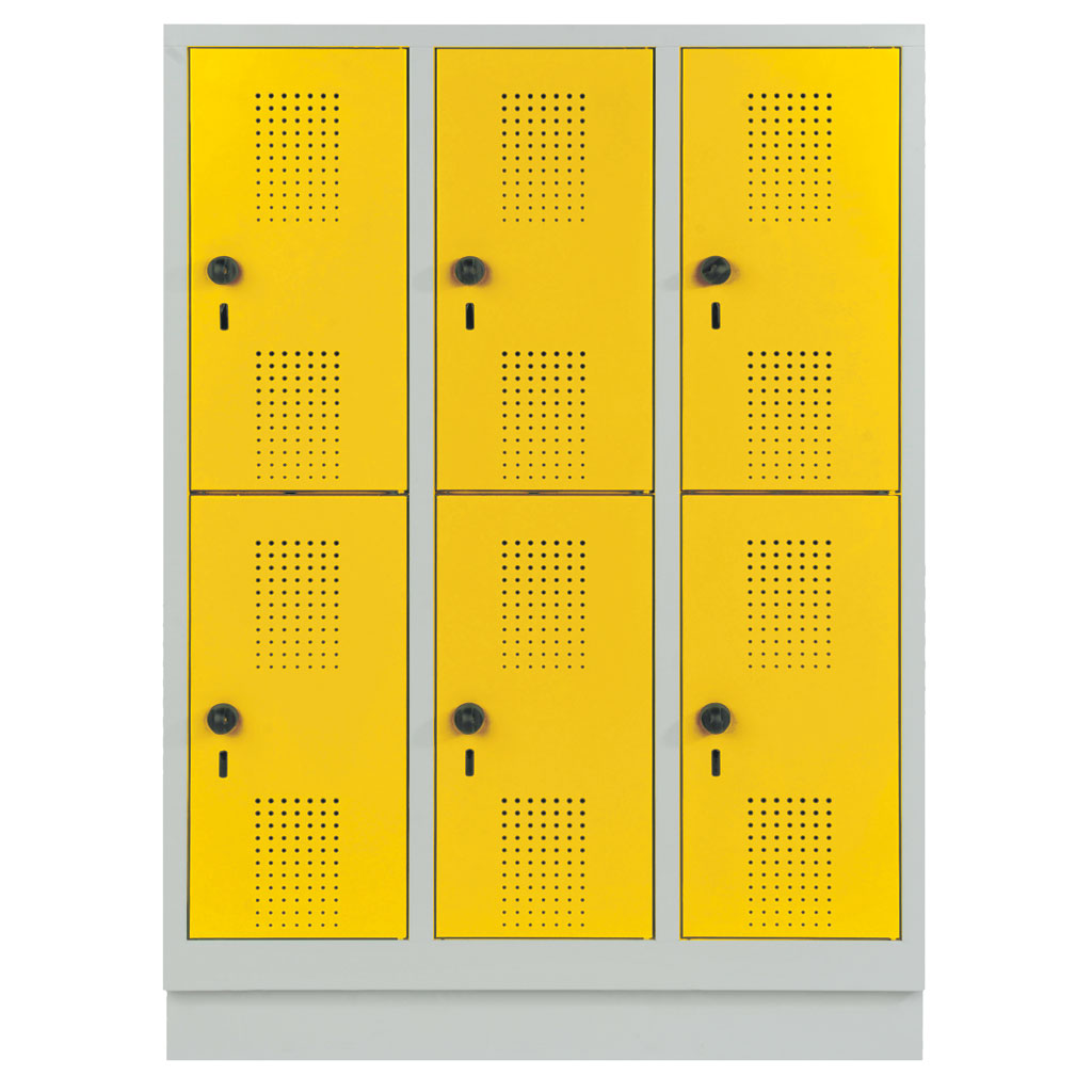 Garderobenschrank, doppelstöckig