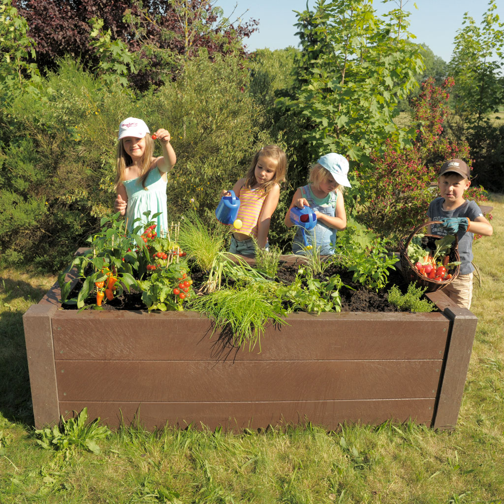 Hochbeet aus Recycling-Kunststoff