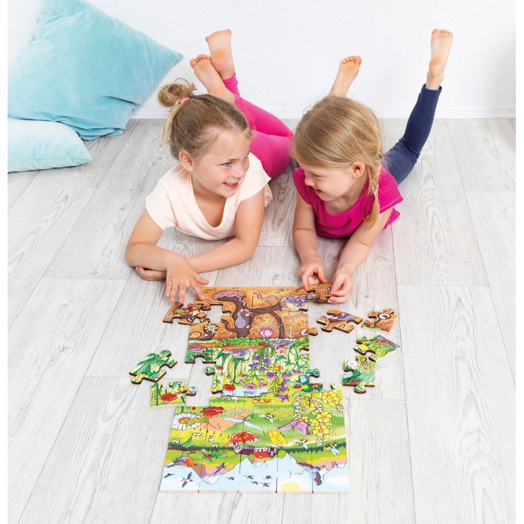 Bodenpuzzle "Entdecke die Blumenwiese" Bodenpuzzle "Entdecke die Blumenwiese"
