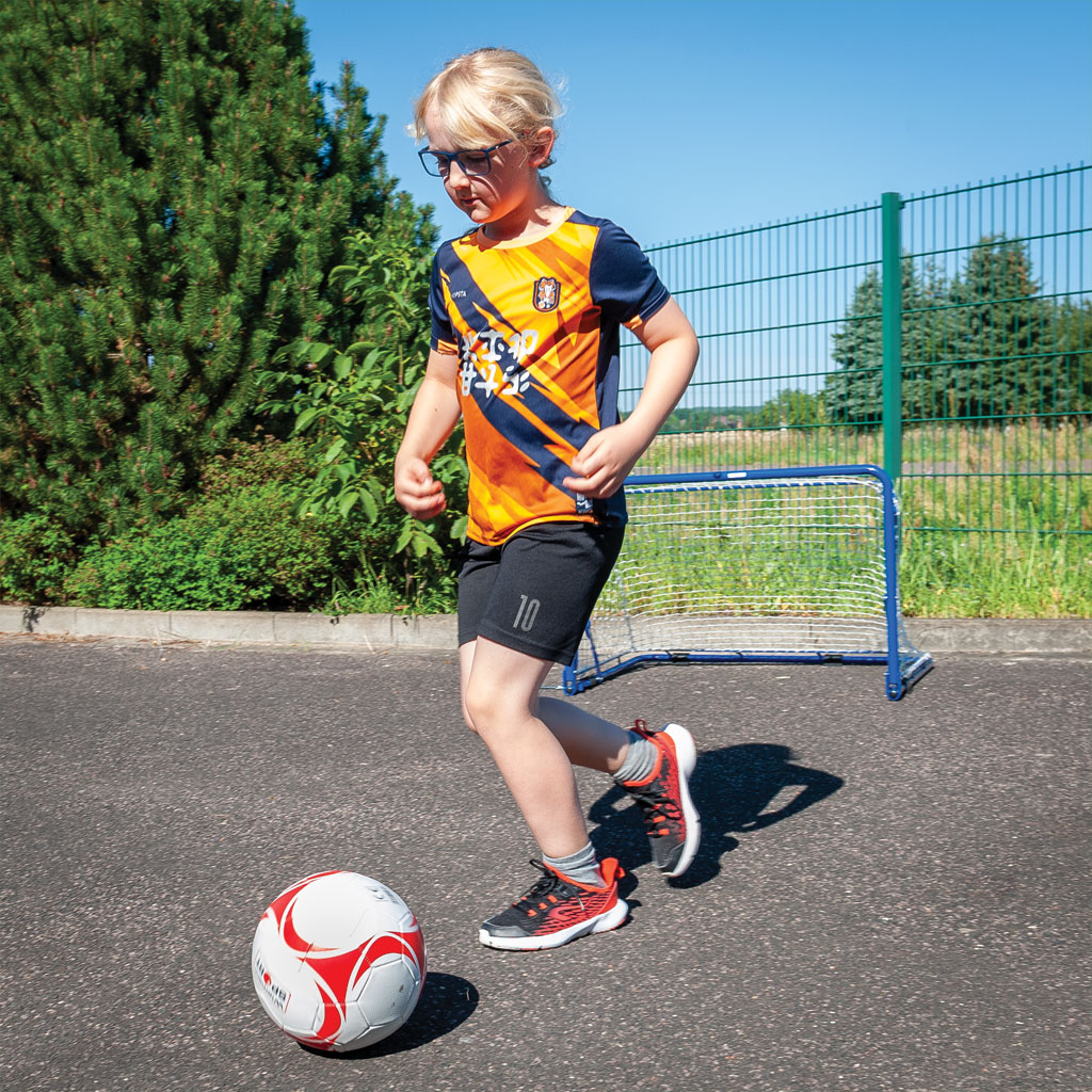 Fußball, rot