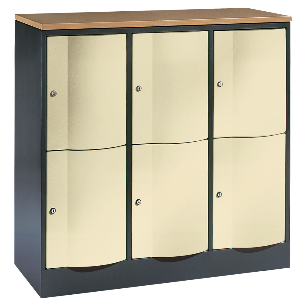 Großraum-Schließfachschrank, 3-reihig Großraum-Schließfachschrank, 3-reihig