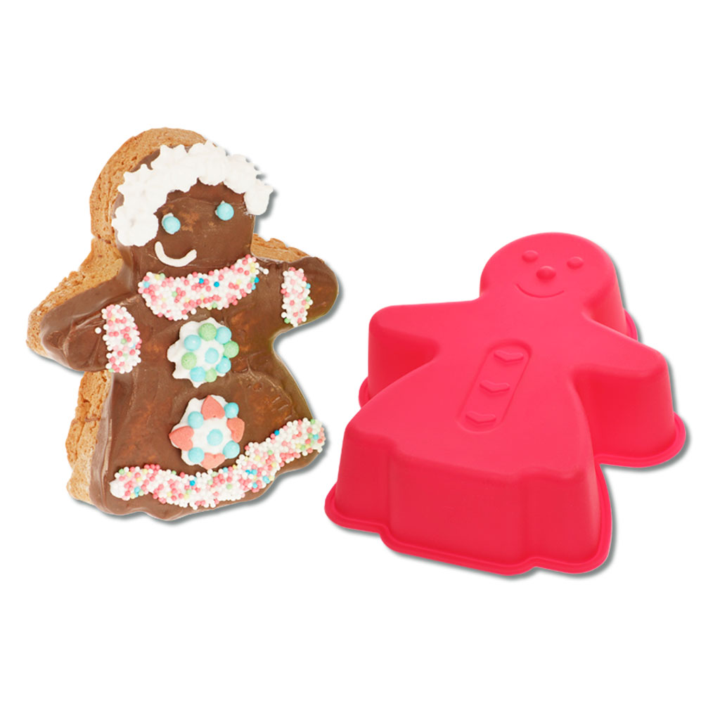 Silikonbackform Lebkuchenfrau