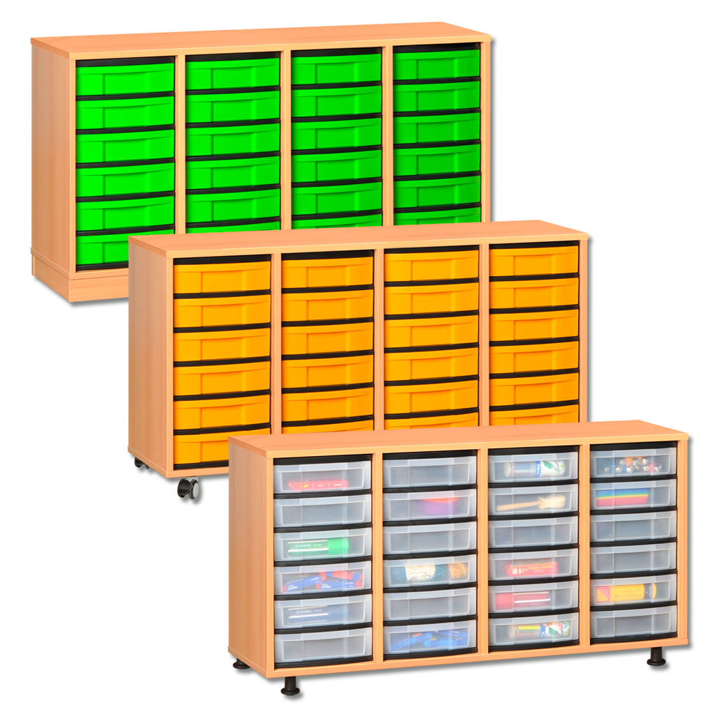 Modulus® Eigentumsschrank, 4-reihig, fahrbar oder feststehend