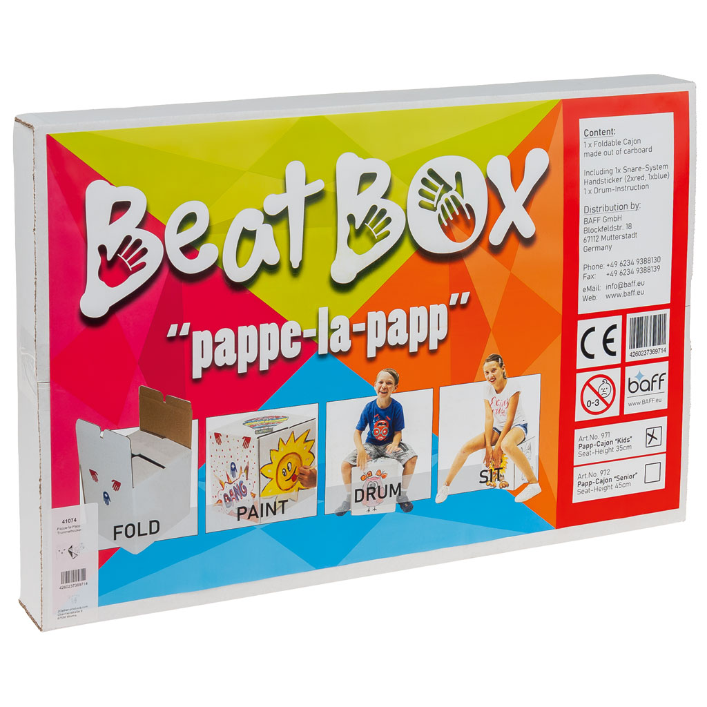 Trommelhocker aus Pappe zum Selbstgestalten