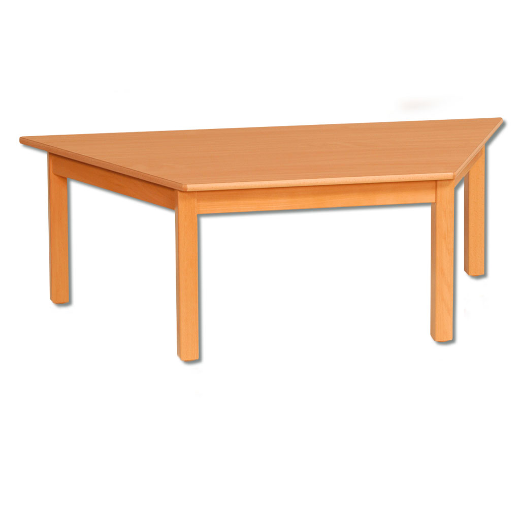 Trapeztisch aus Massivholz