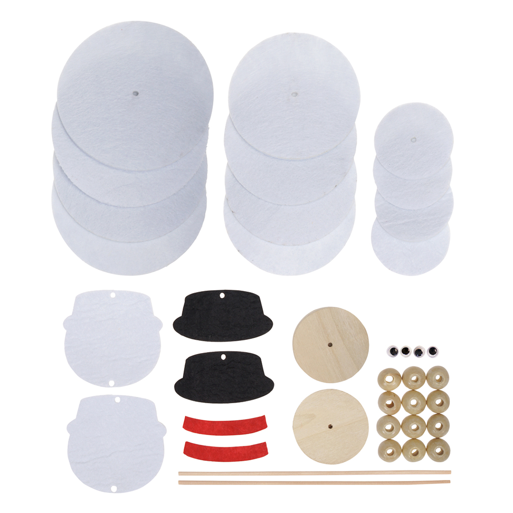 Bastelset Filz-Schneemann, 2 Stück Bastelset Filz-Schneemann, 2 Stück