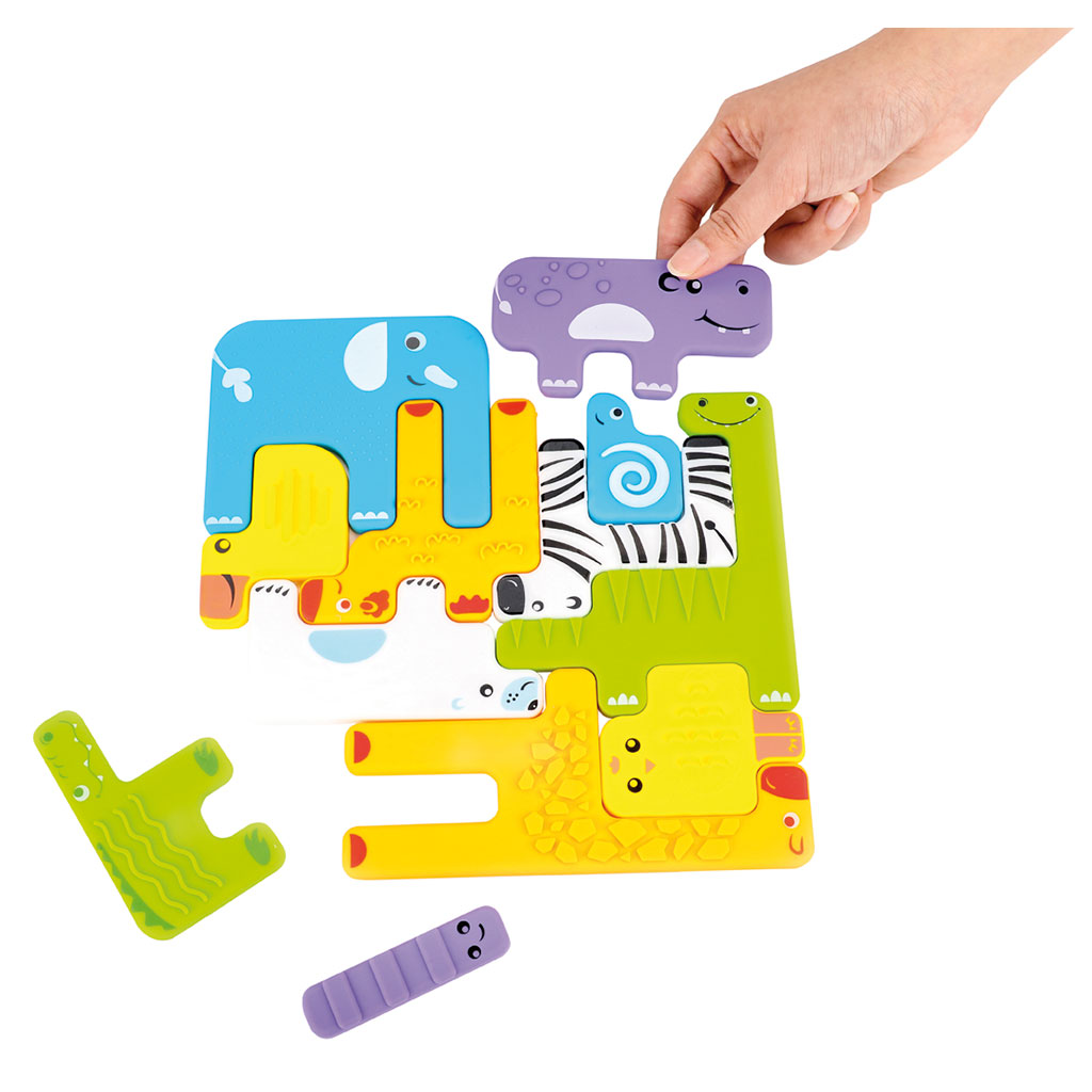 Sensorik Puzzle Tiere, 12er Set-Bild Auf diesem Bild ist das Produkt mit der Art.Nr.: W-83206 zu sehen