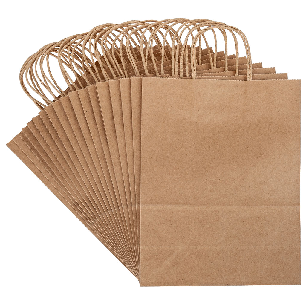 Papiertüten Braun, 20 Stück, 110 g/m²