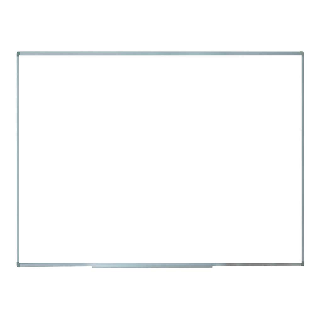 Whiteboard aus Stahlblech mit Alurahmen mit Ablage
