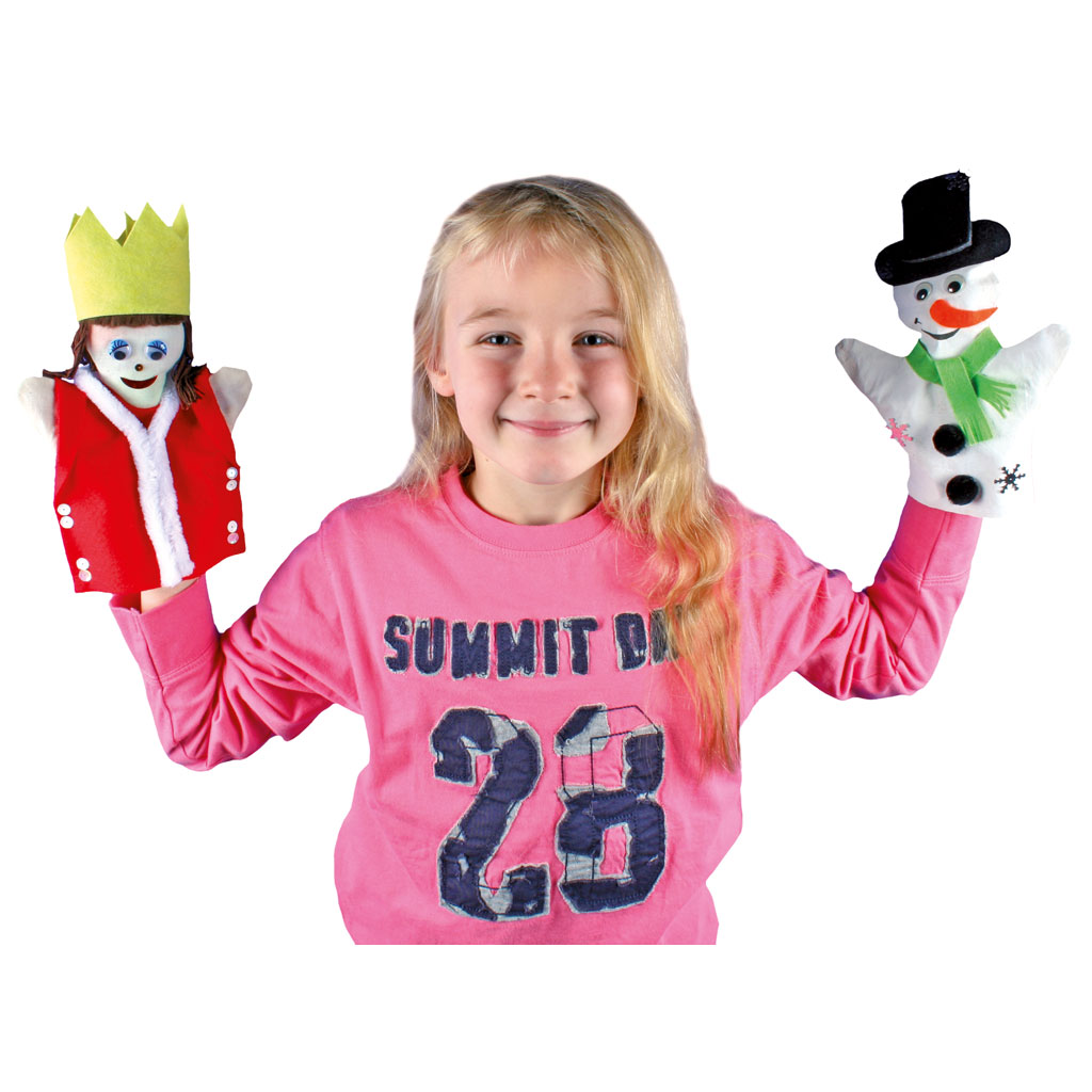 Blanko-Handpuppen aus Baumwolle, 12 Stück