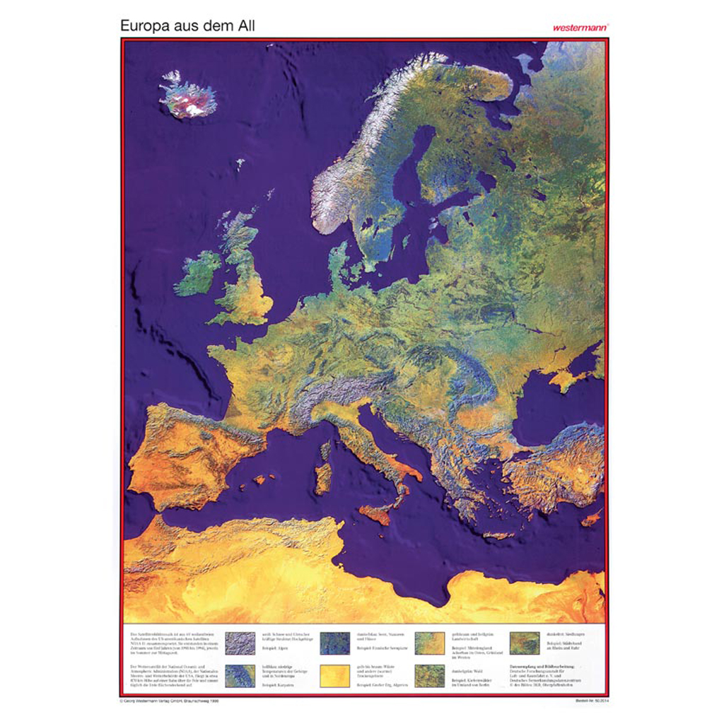 Europa aus dem All (Weltraumbild)