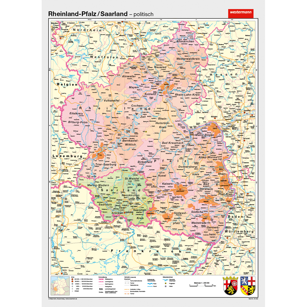 Rheinland-Pfalz/Saarland, VS physisch / RS politisch