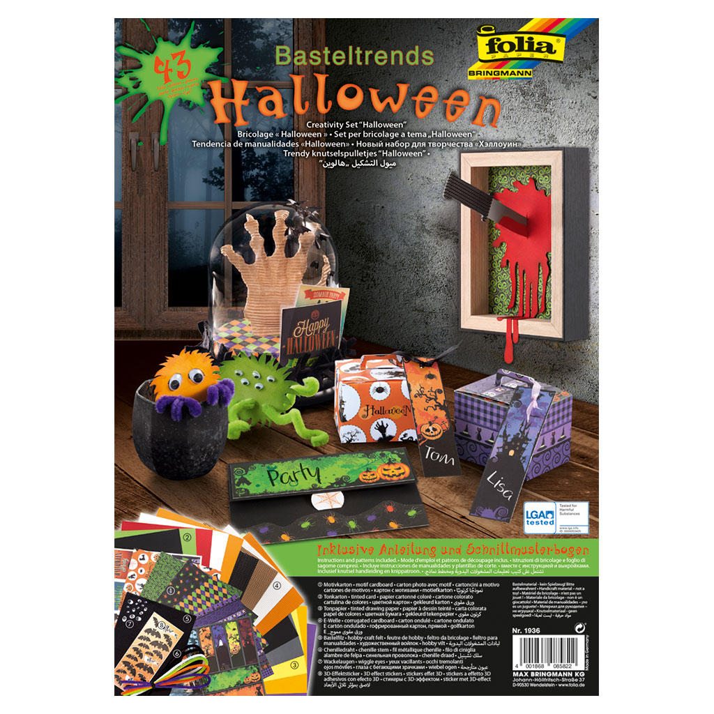 Folia® Basteltrends Halloween, 43 Teile