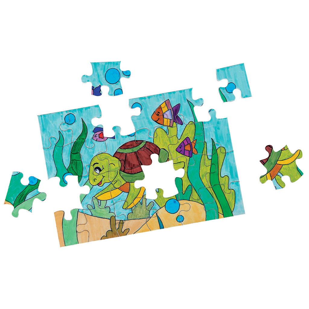Blanko-Puzzle mit 24 Teilen, 16 Stück