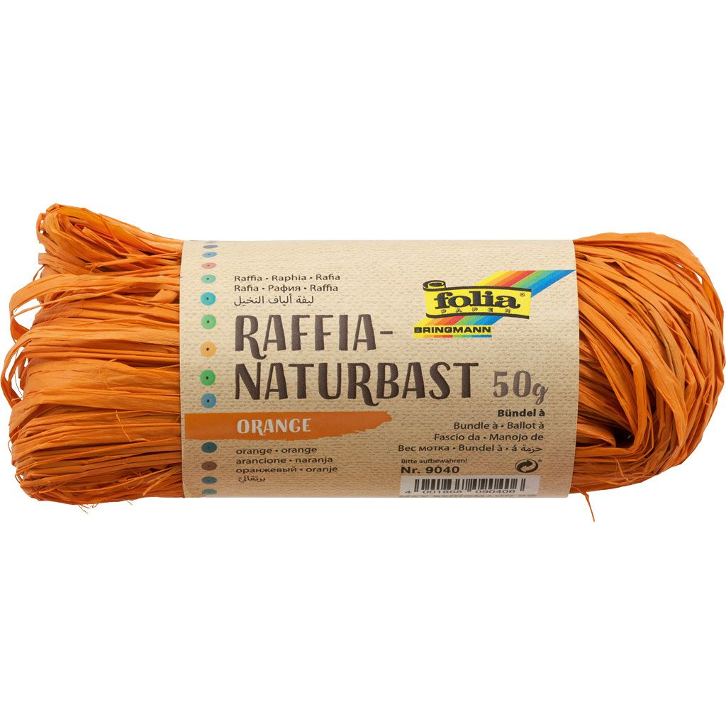 Folia® Naturbast, farbig, ca. 50 g