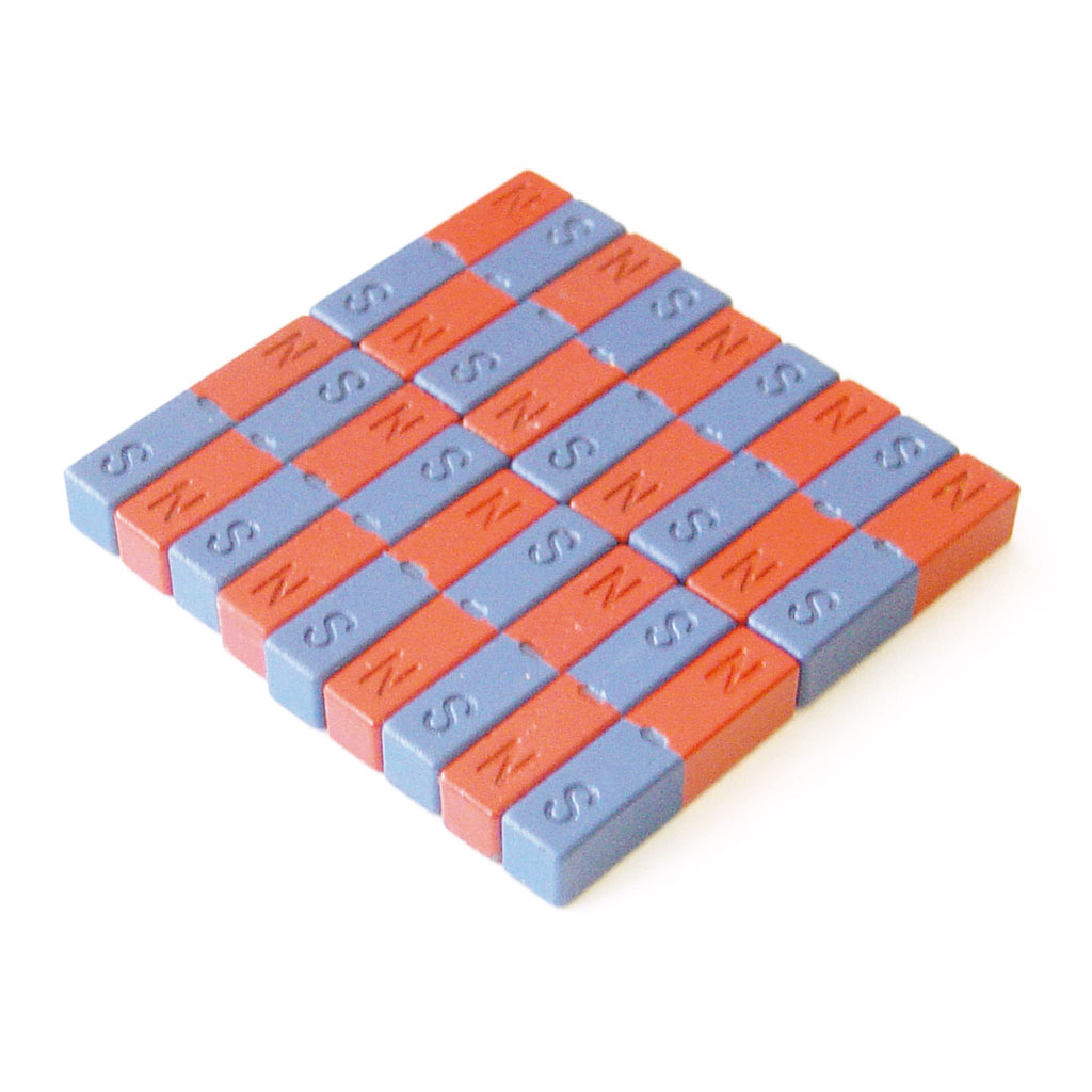 20 kleine Flachstahlmagnete, Ferrit