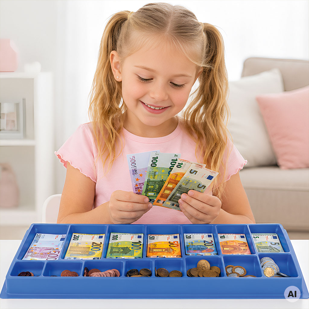 Euro-Kasse 2 – 65 Geldscheine, 110 Münzen