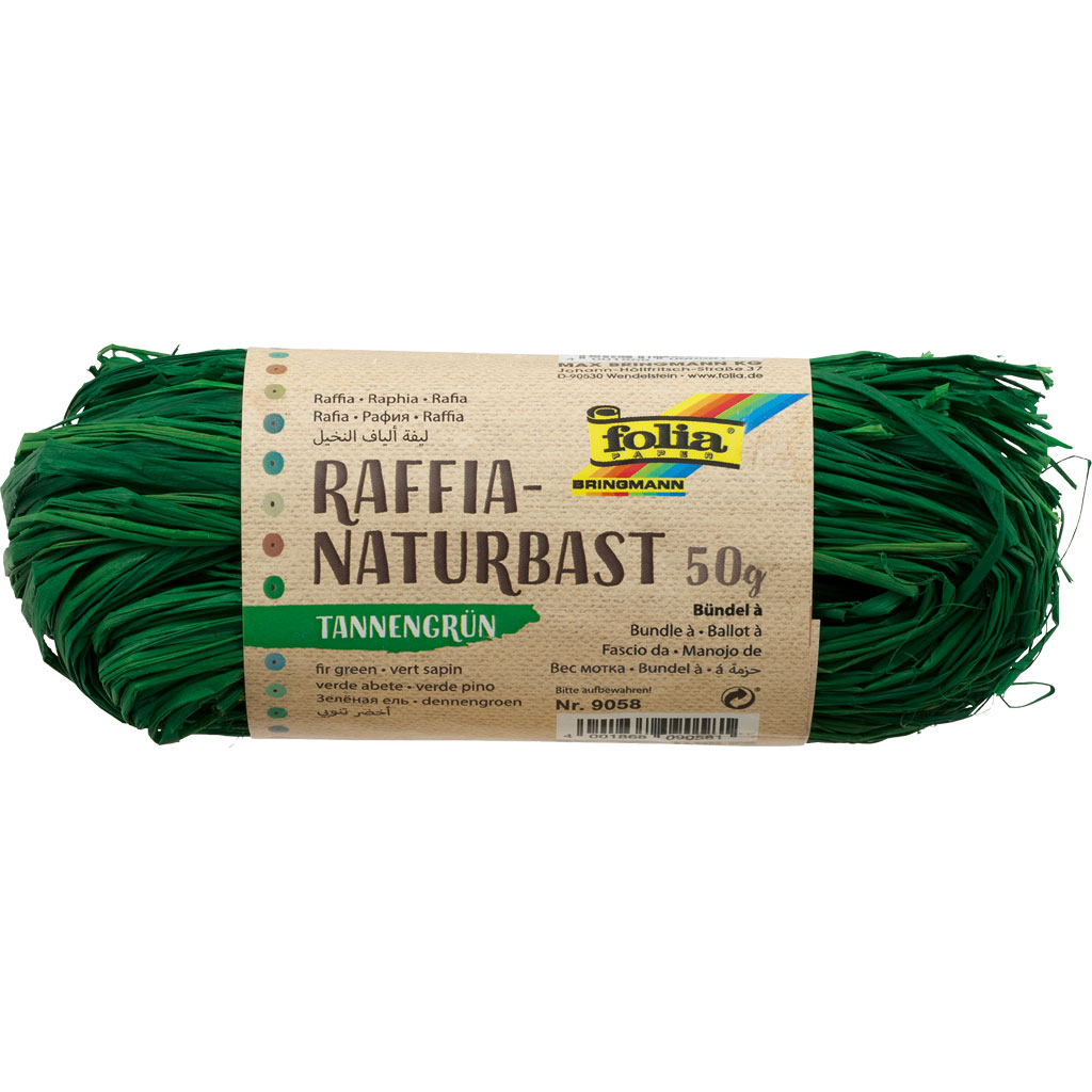 Folia® Naturbast, farbig, ca. 50 g