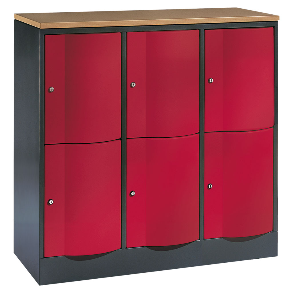 Großraum-Schließfachschrank, 3-reihig Großraum-Schließfachschrank, 3-reihig