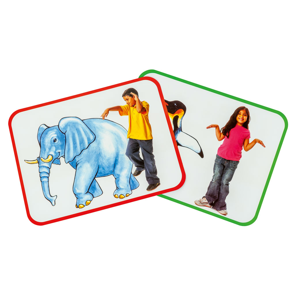 Yoga-Aktionskarten Tiere