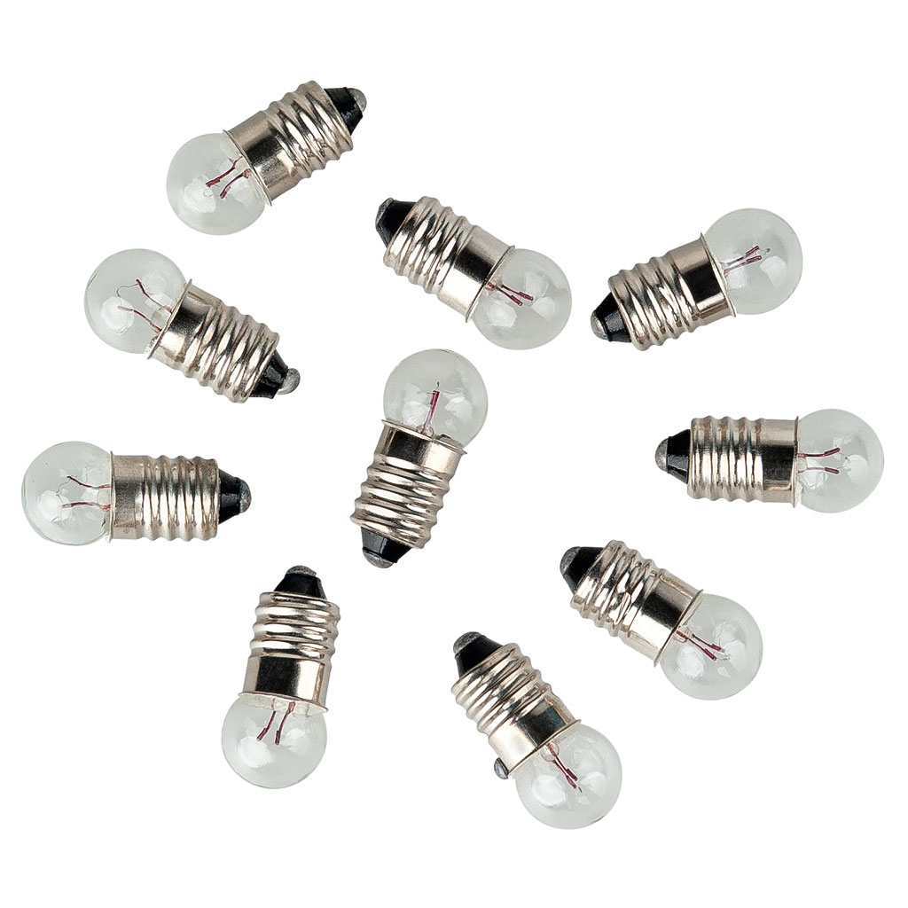 Glühlampe E10, 10 Stück