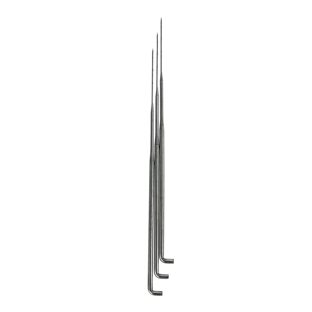Filznadeln aus Stahl, 3 Stück, 90 mm lang