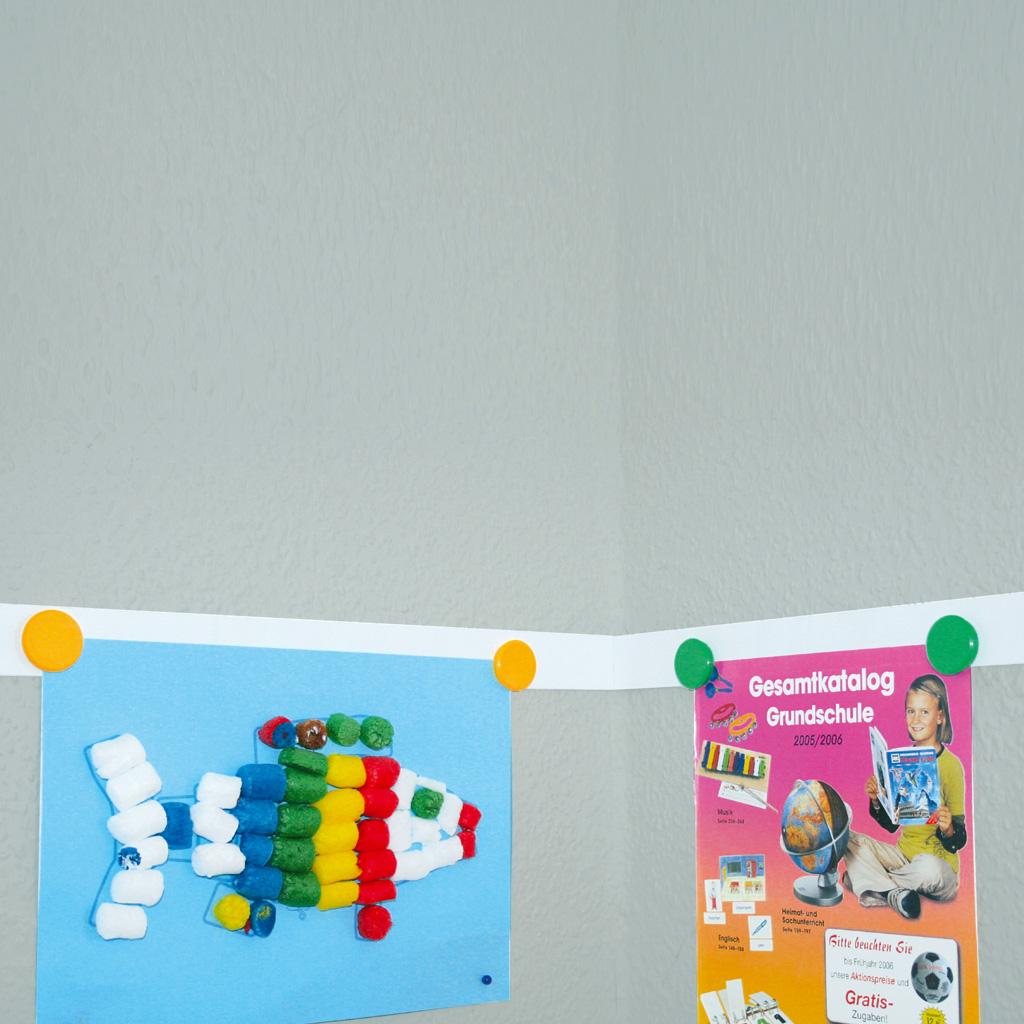 Selbstklebendes Stahlband inkl. 10 Magneten, 2 x 1 m
