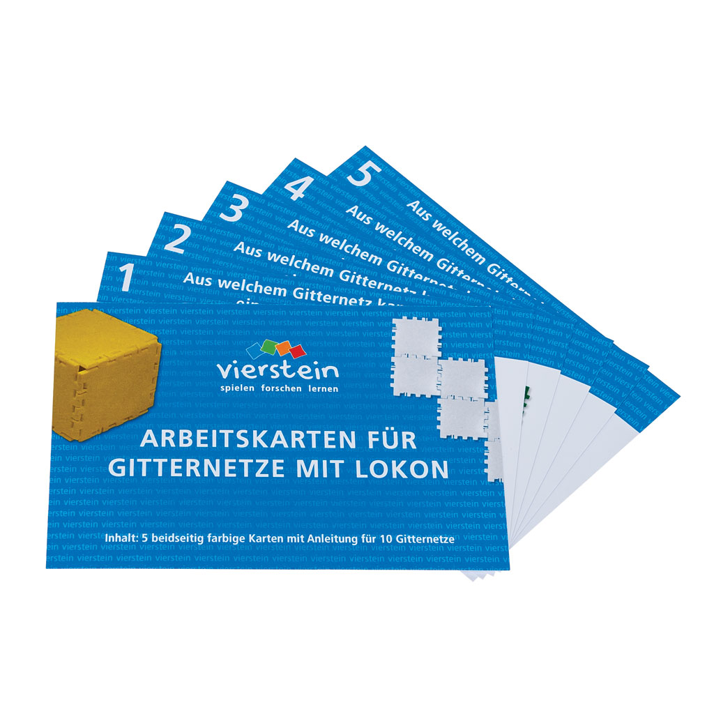 Arbeitskarten für LOKON Geometriebauteile