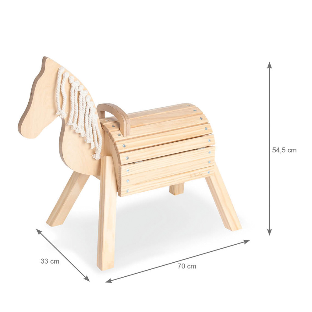 Kleines Holzpferd Nelli