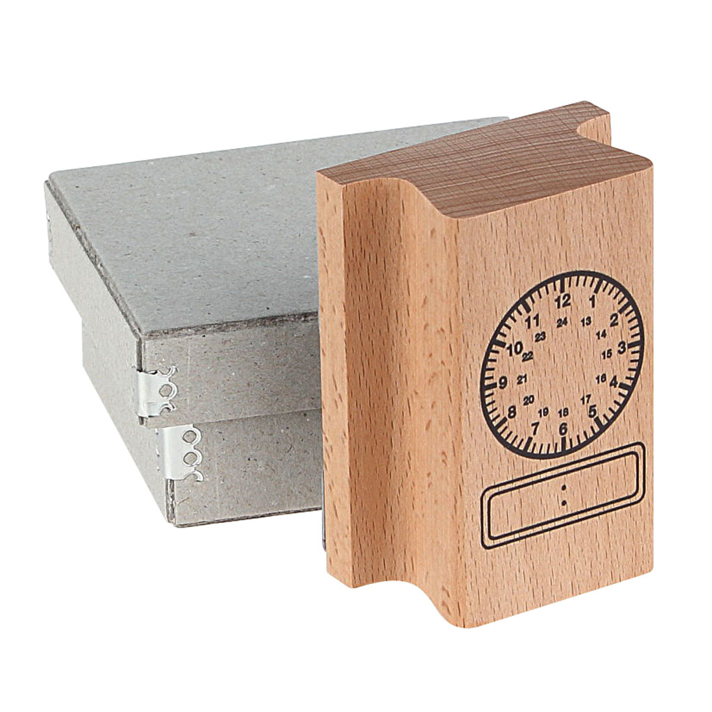 Uhrenstempel 1-24 Uhr analog/digital