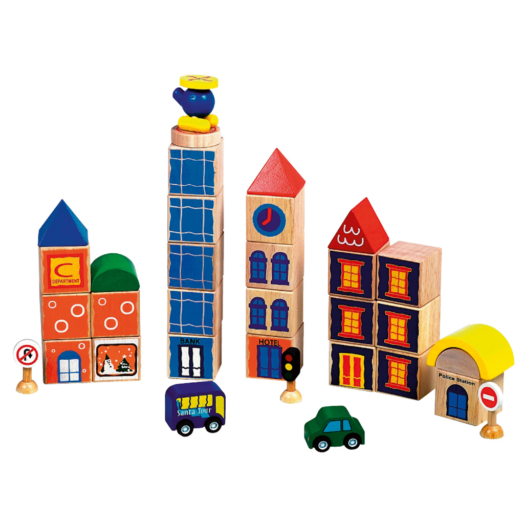 Großer Stadt-Spieltisch inkl. Zubehör                                        
