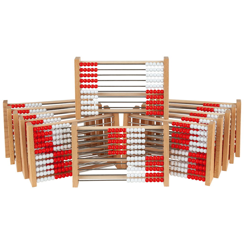 Schüler-Rechenrahmen 1–100 Rot/Weiß Klassensatz 1 Schüler-Rechenrahmen 1–100 Rot/Weiß Klassensatz 1