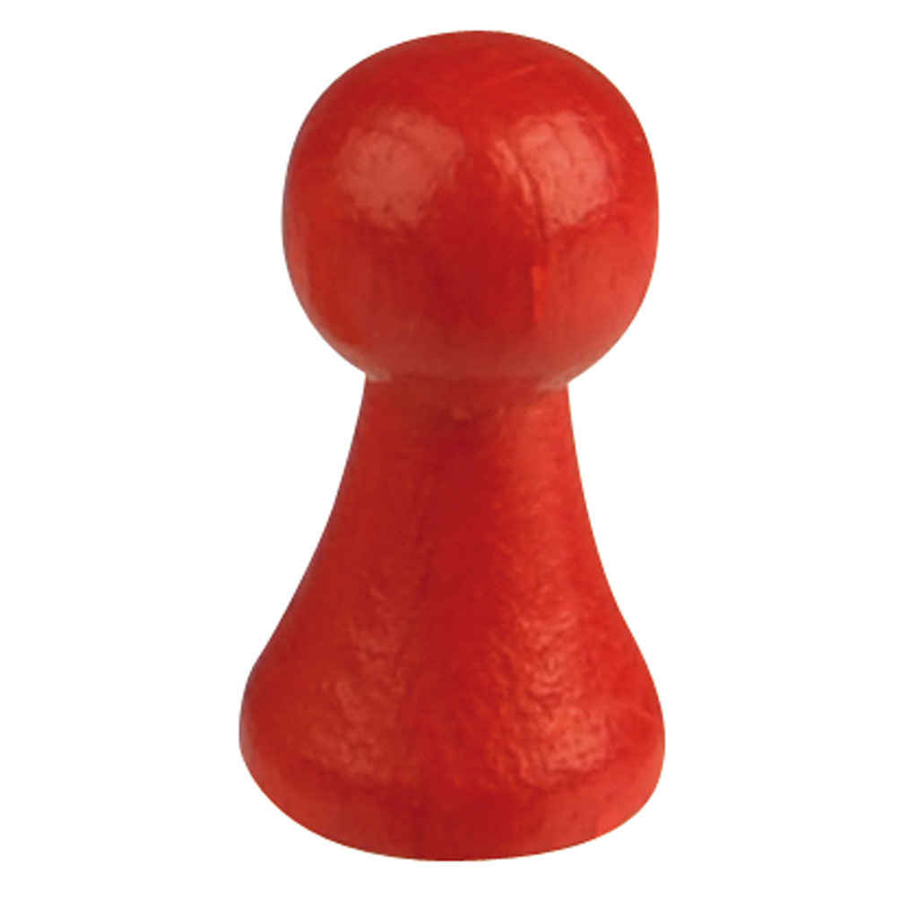 Große Holzspielkegel – rot