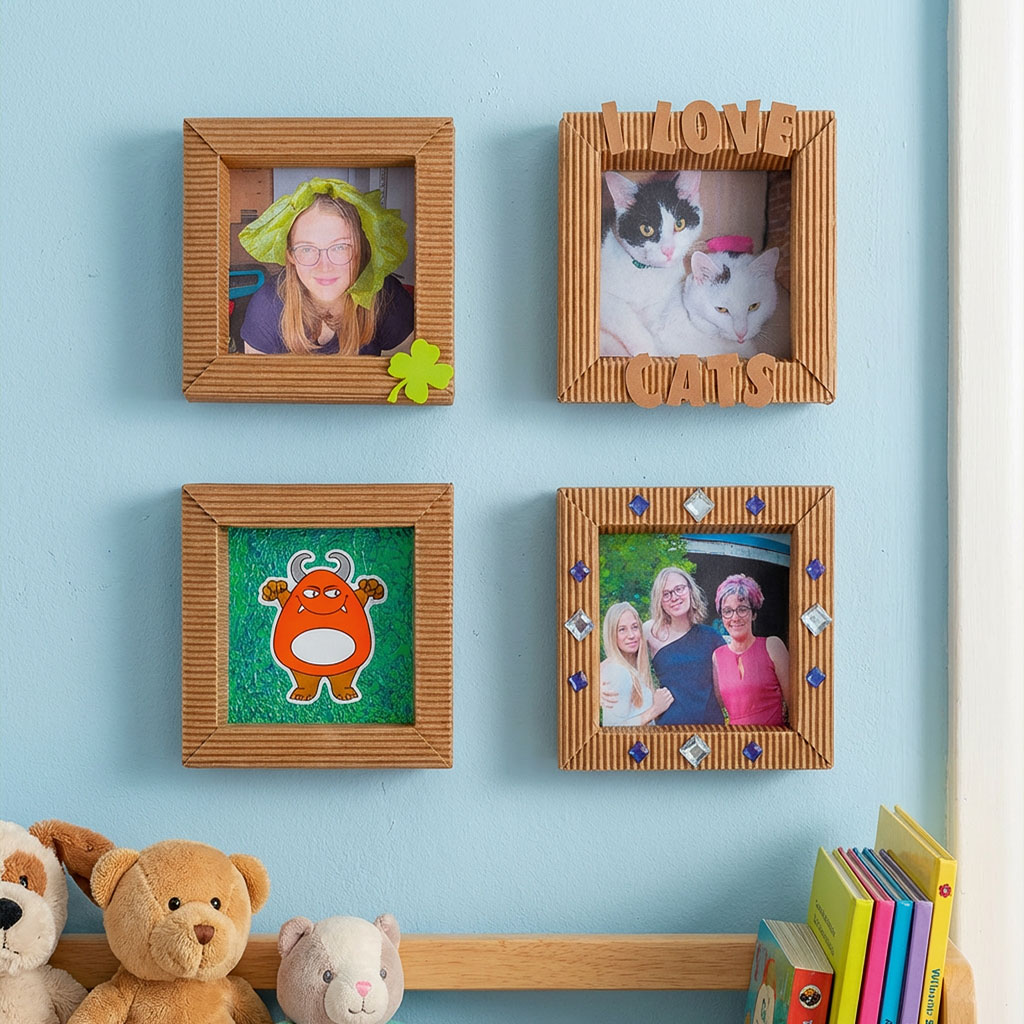 Bilderrahmen-Bastelset aus Wellpappe, 30 Stück