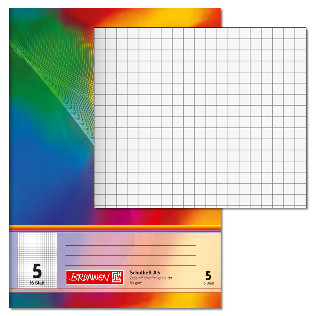 Brunnen® Schulheft DIN A5