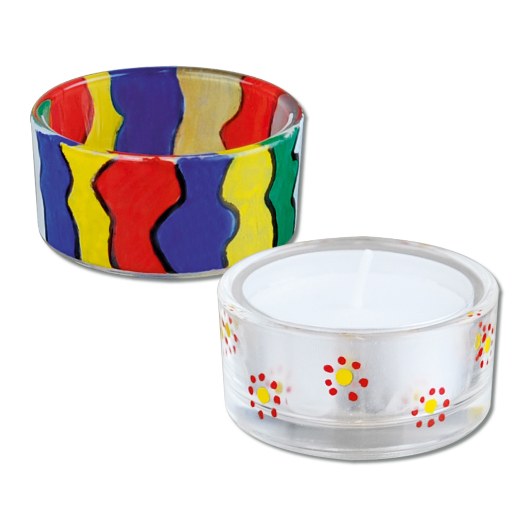 Glas-Teelichthalter, Ø 5 cm Glas-Teelichthalter, Ø 5 cm