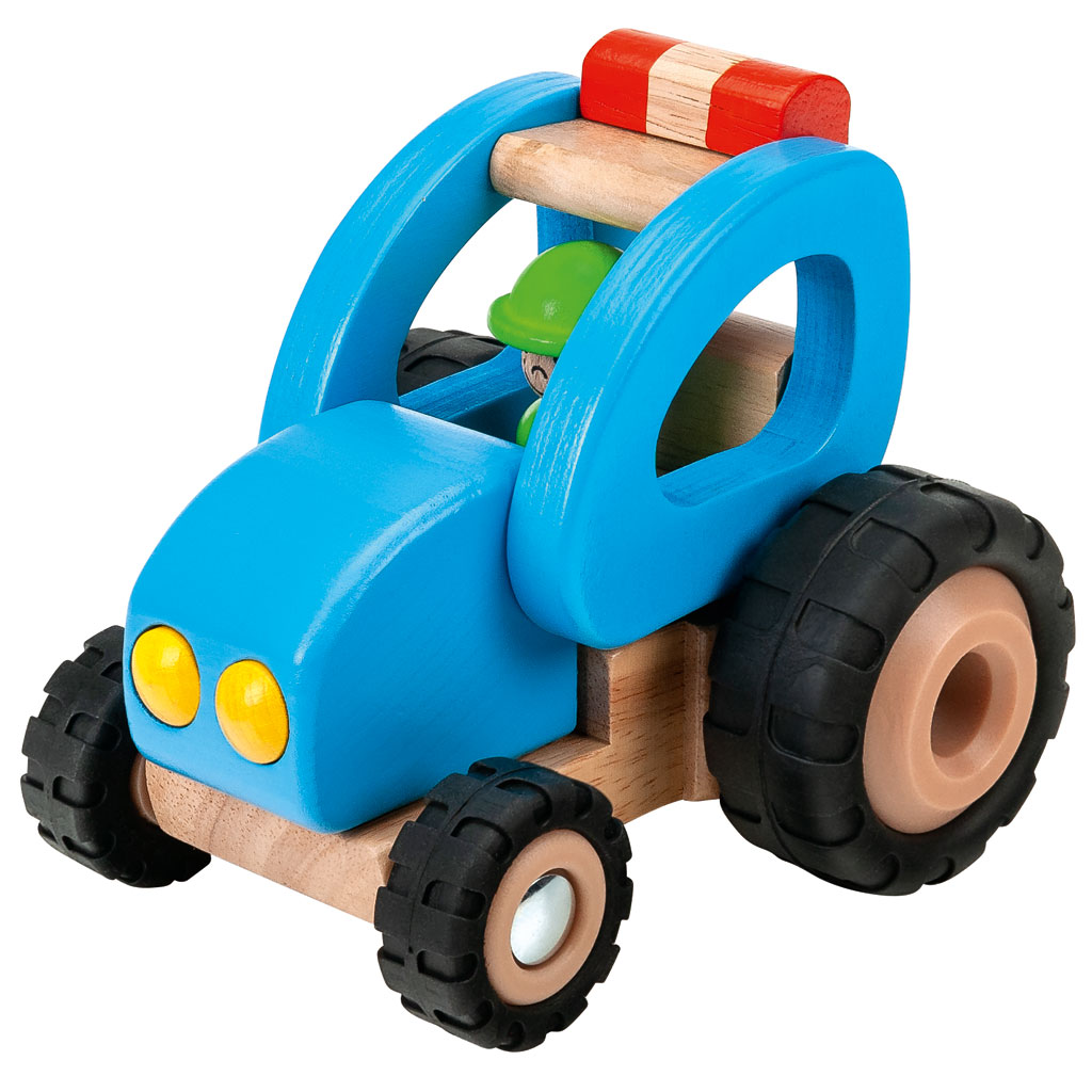 Holzauto Traktor-Bild Auf diesem Bild ist das Produkt mit der Art.Nr.: W-80828 zu sehen