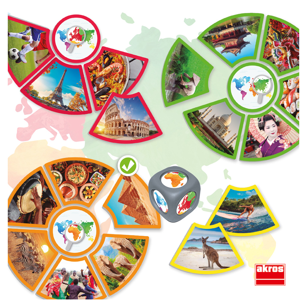 Zuordnungsspiel Entdecke die Kontinente