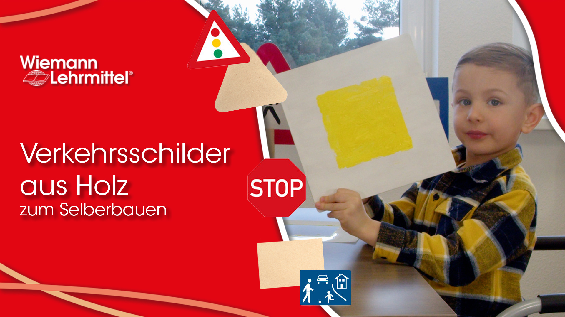 W-91509_Verkehrsschilder_zum_Selbstbemalen_Wiemann-Lehrmittel Video_zu_W-91509_Verkehrsschilder_zum_Selbstbemalen_Wiemann-Lehrmittel
