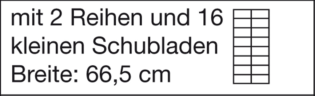 temp2reihen16kleineschubladenDmshZ08nm5nWR Modulus® Eigentumsschrank, 2-reihig, fahrbar oder feststehend
