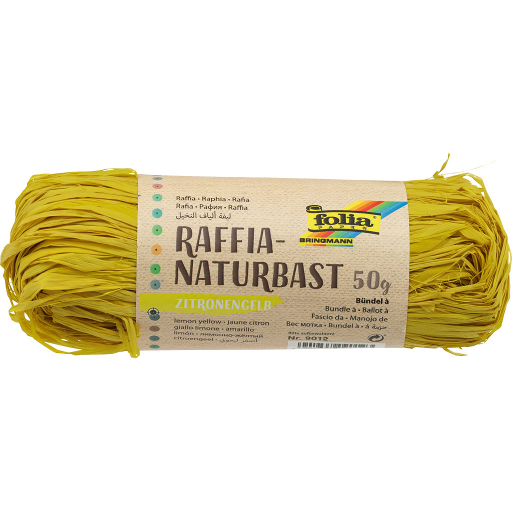 Folia® Naturbast, farbig, ca. 50 g