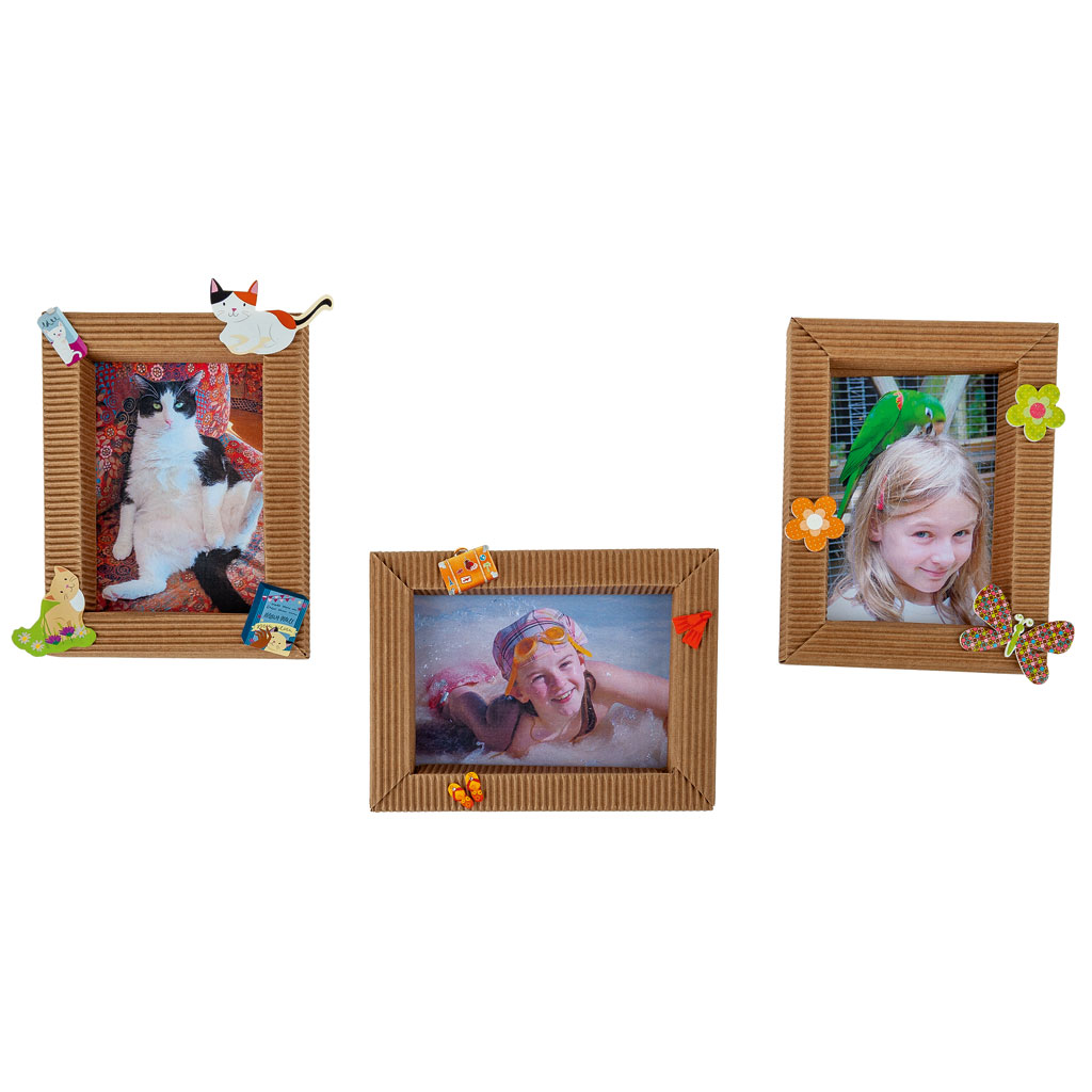 Bilderrahmen-Bastelset aus Wellpappe, 30 Stück