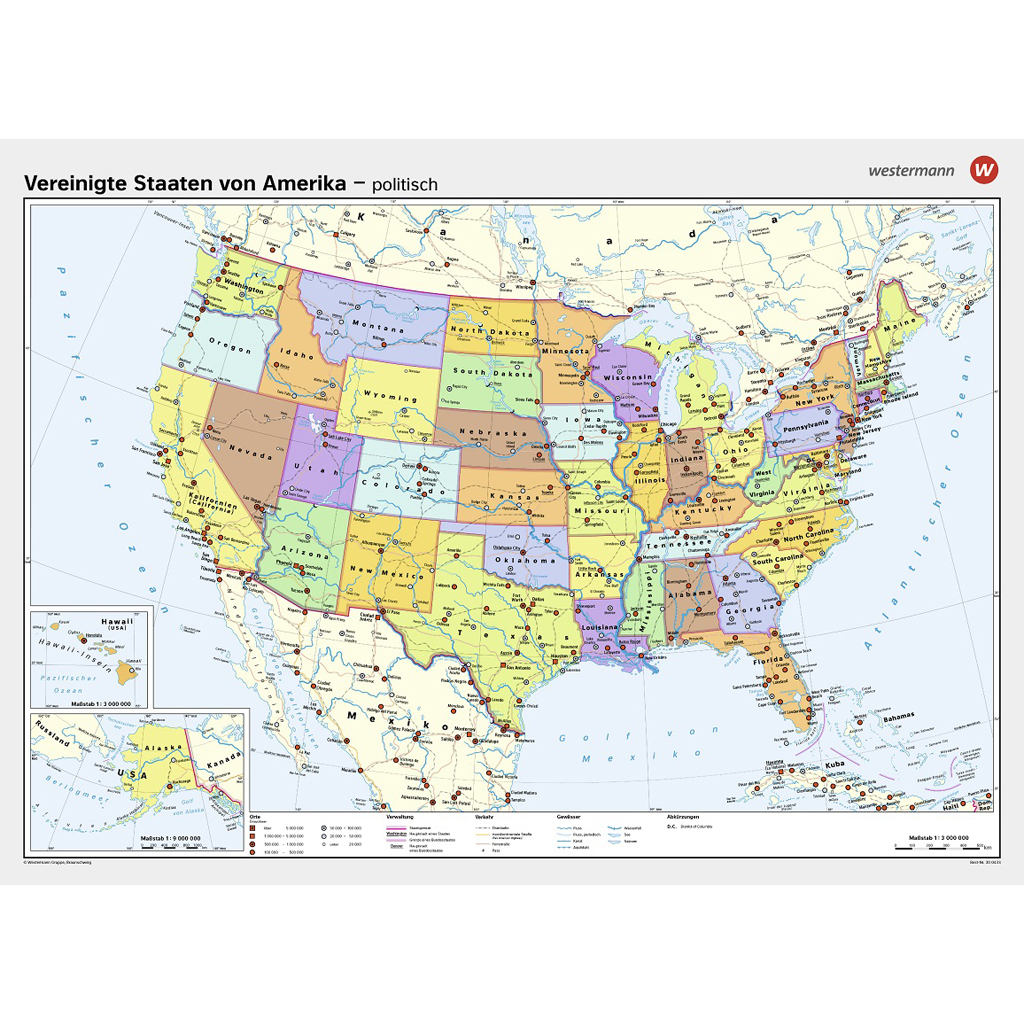 Westermann Vereinigte Staaten von Amerika, physisch/politisch Westermann Vereinigte Staaten von Amerika, physisch/politisch