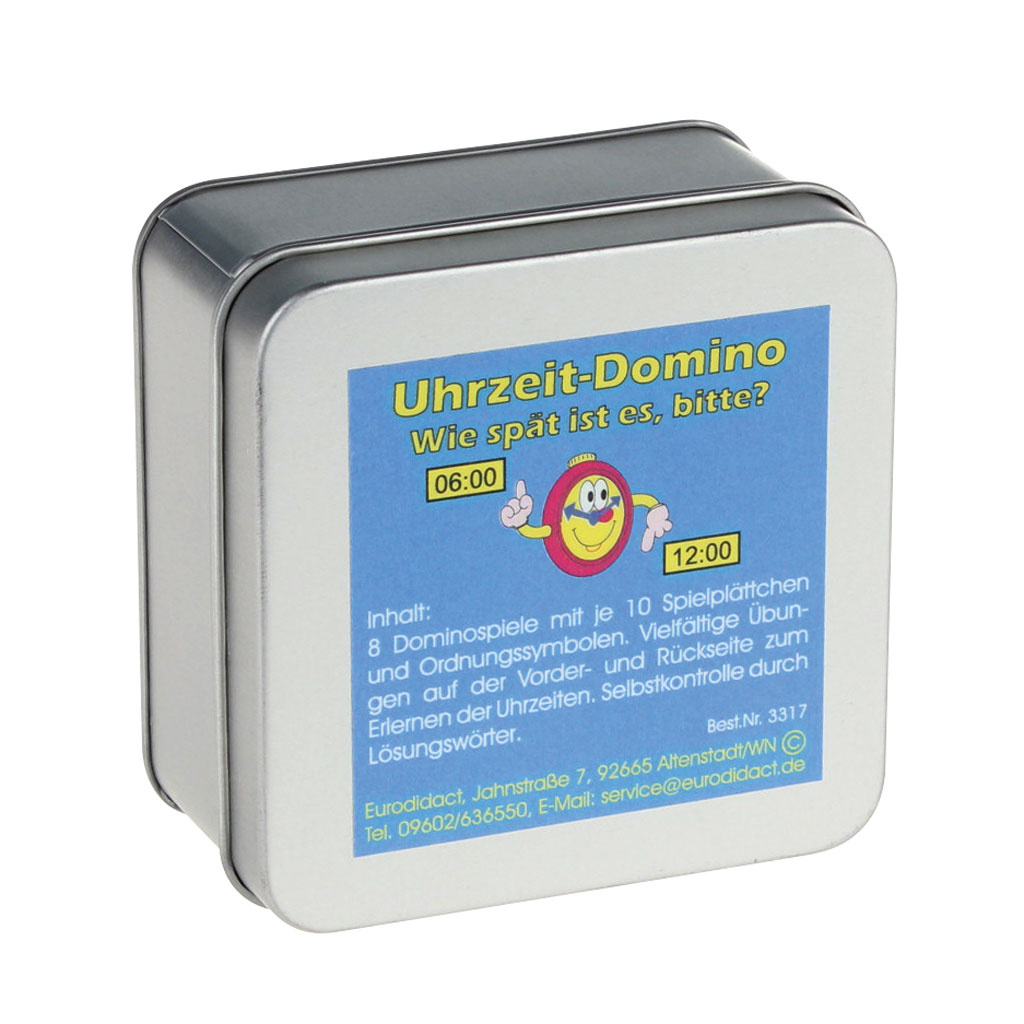 Uhrzeit-Domino - Lernspiel