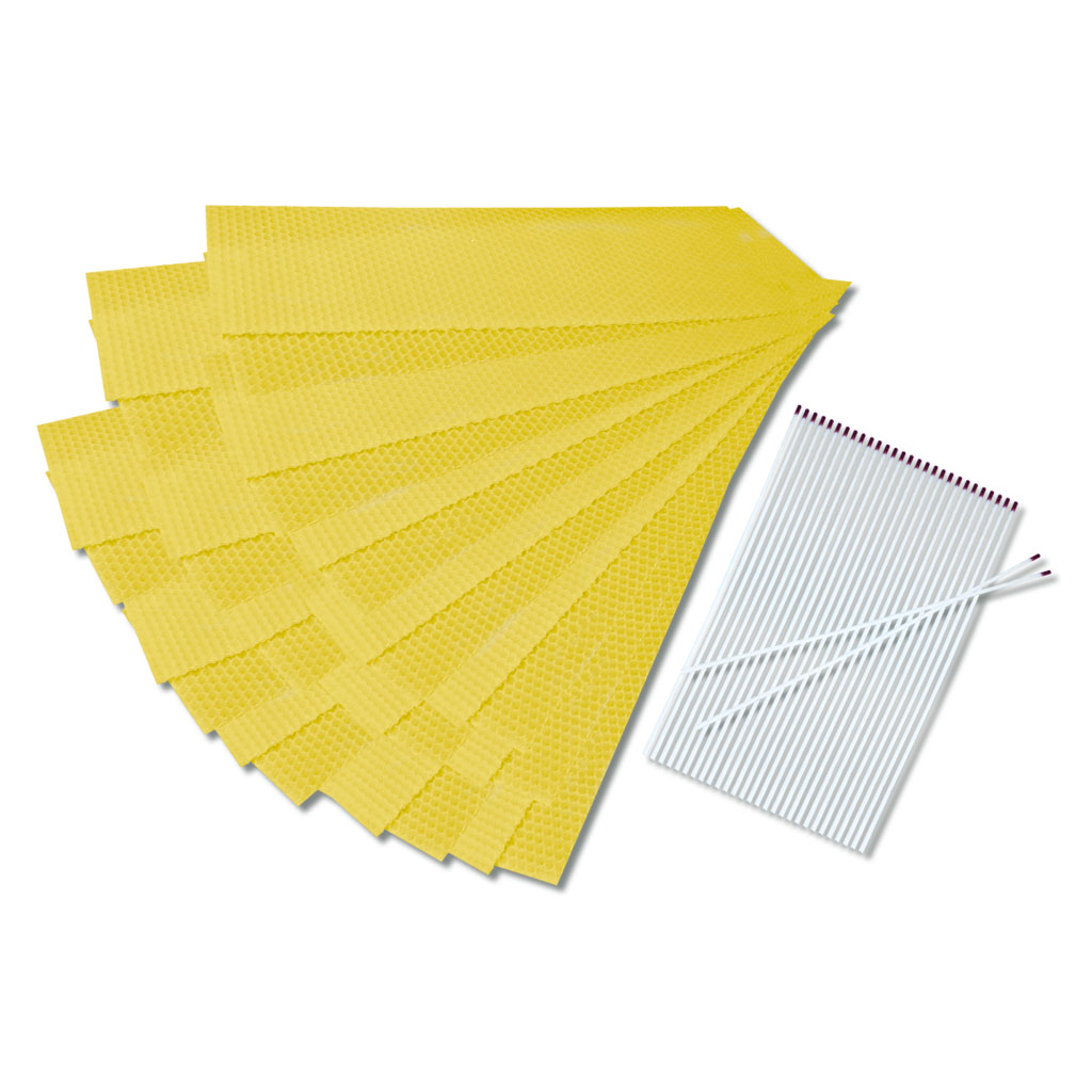 Bienenwabenkerzen, Set Groß