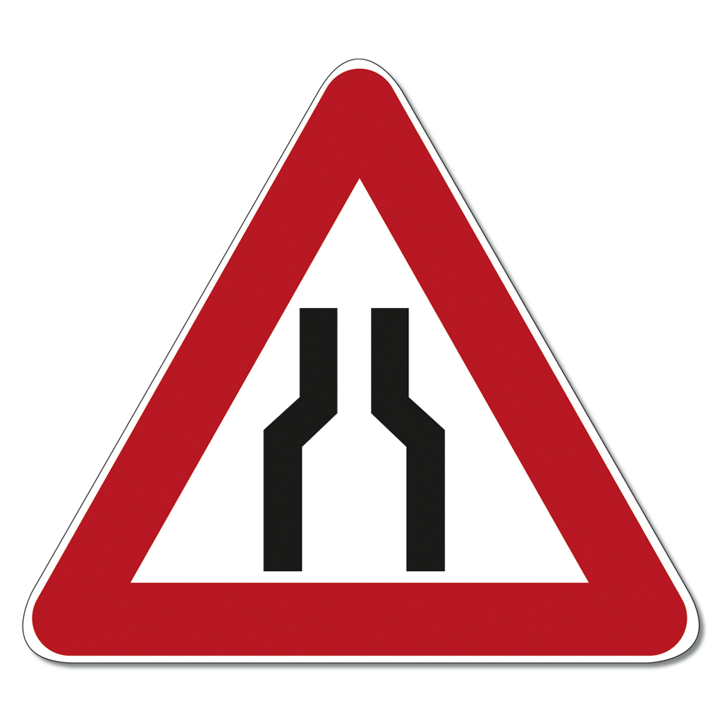 Verkehrsschild Nr. 120 zum Selberbauen