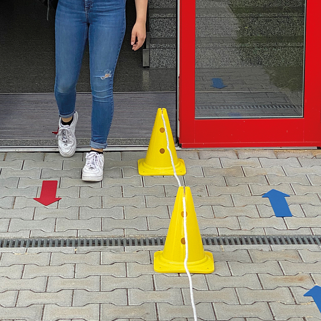 Markierungspfeil für den Fußboden