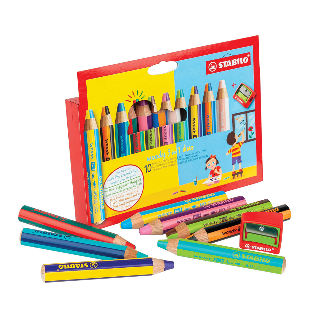 Stabilo® Woody 3 in 1 duo, 10 Stifte Stabilo® Woody 3 in 1 duo, 10 Stifte