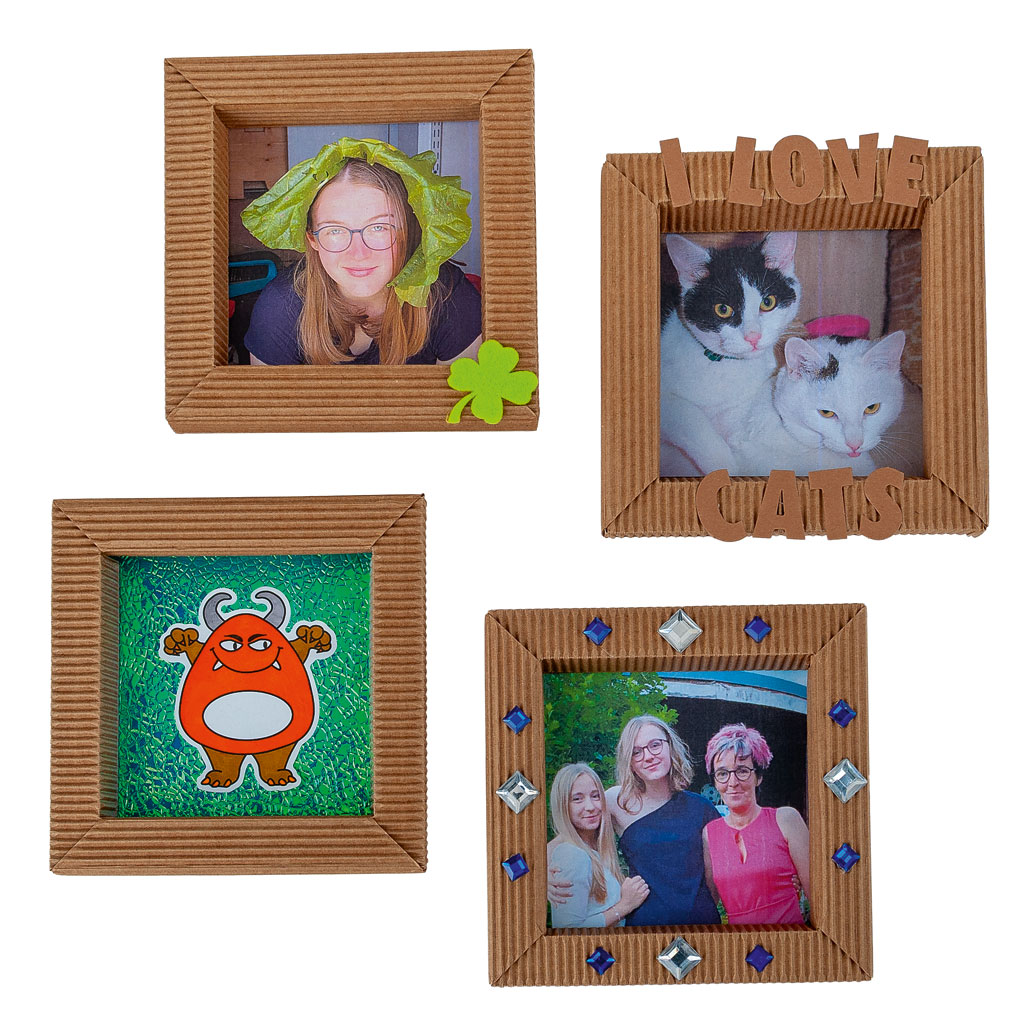 Bilderrahmen-Bastelset aus Wellpappe, 30 Stück